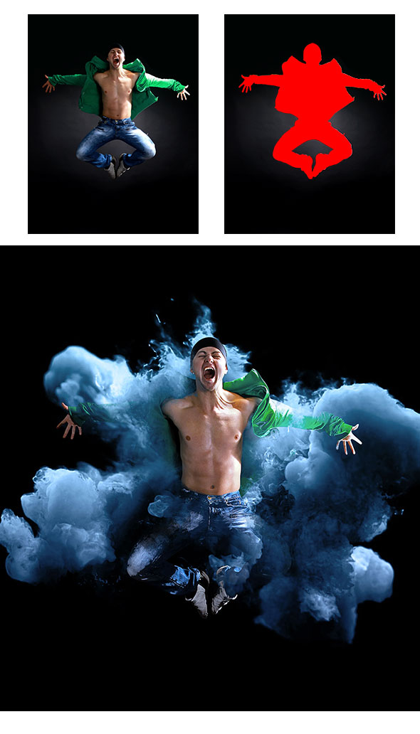 Animated Colored smoke Photoshop Action-w9