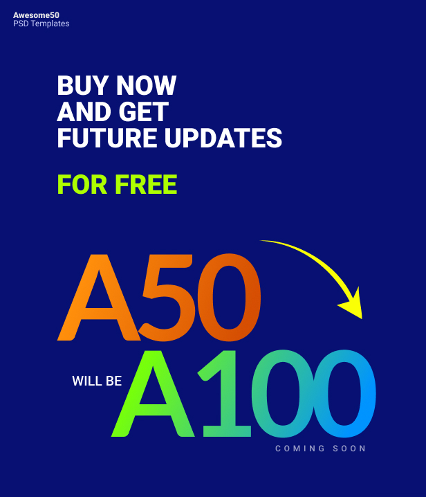 Awesome50 | A Wholesale Collection of 50 Multi Business Landing Pages and Home Pages PSD Template - 6