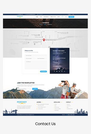Creative Travel Booking HTML Template - PortKey