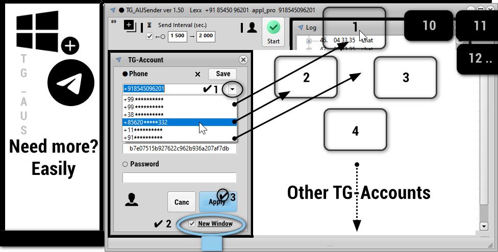 TG_AUSender ver. 1.50