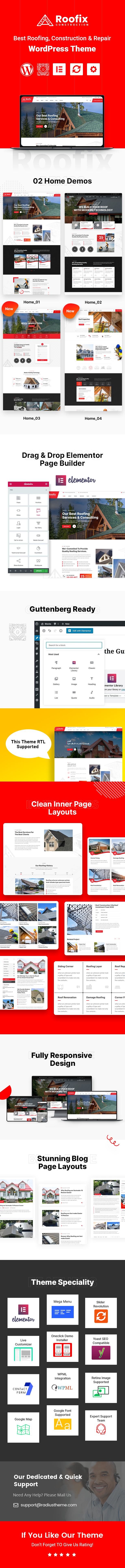 Roofing service WordPress Theme