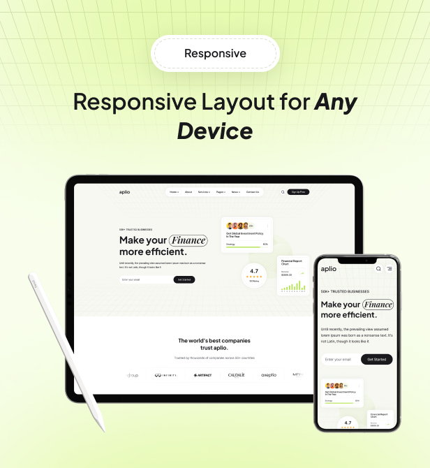 Aplio | SaaS Landing Template