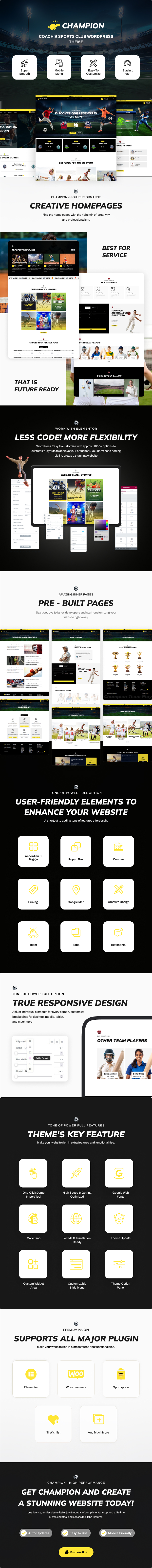 Champion - Sports Club WordPress Theme - 1