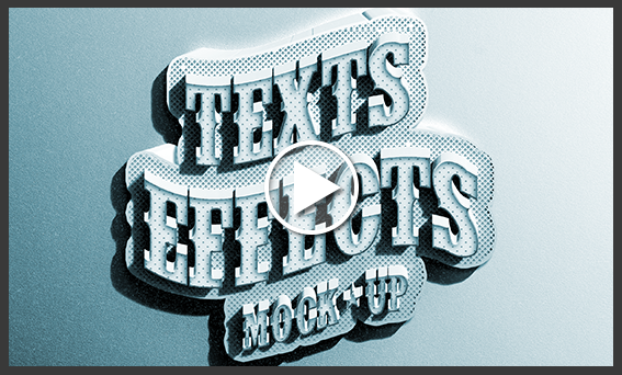 3D Retro Sculpting Text Actions - 1