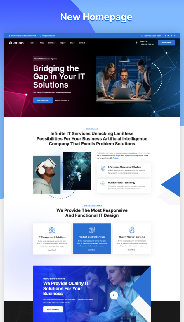 Daltech - IT Solution and Technology HTML Template - 1