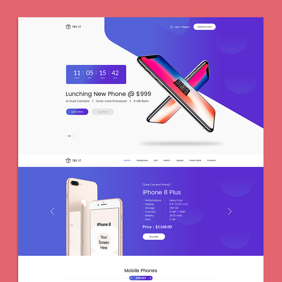Tryit - Product Offer Landing Pages HTML Template - 4