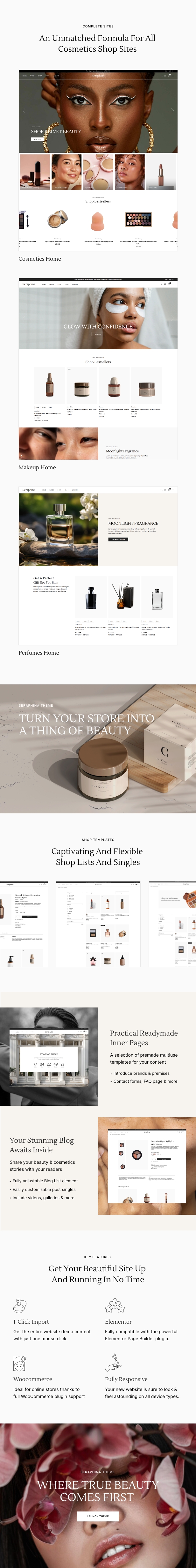 Seraphina - Beauty and Cosmetics Shop WordPress Theme - 1