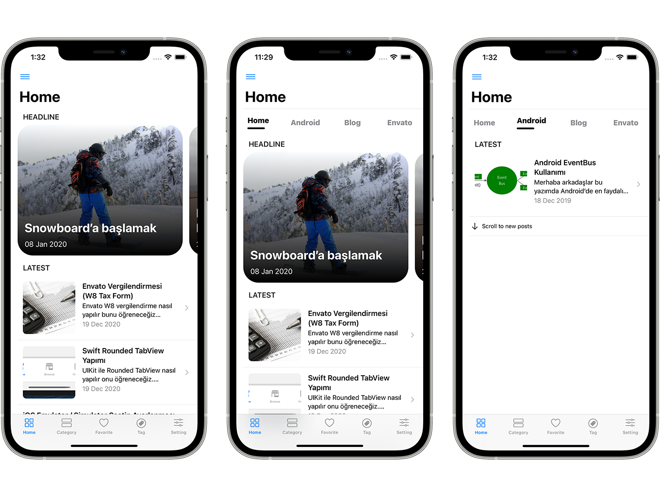 Blog and News SwiftUI iOS App for WordPress Site with AdMob, Firebase Push Notification and Widget - 4