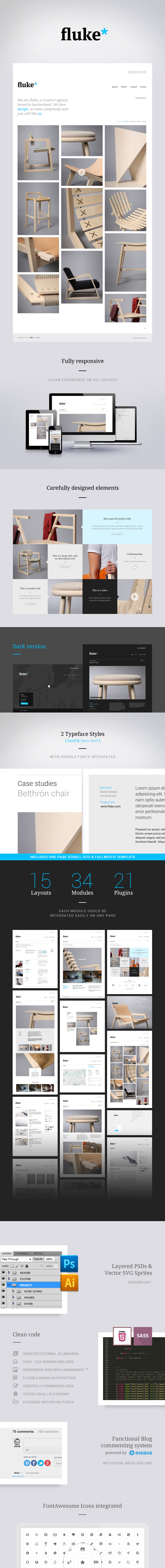 Fluke* - Responsive - Creative Portfolio Template - 1