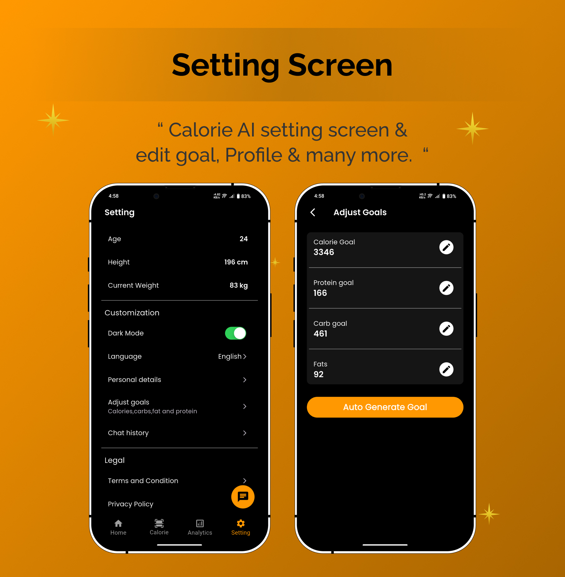 Cal  AI  Pulse | Calorie & Food Tracker | Flutter Android/iOS Full Application | Premium Plans - 10