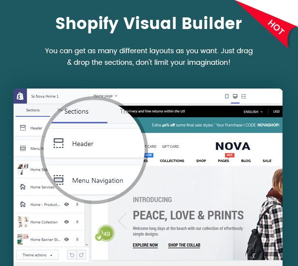 Nova通用Shopify独立站主题