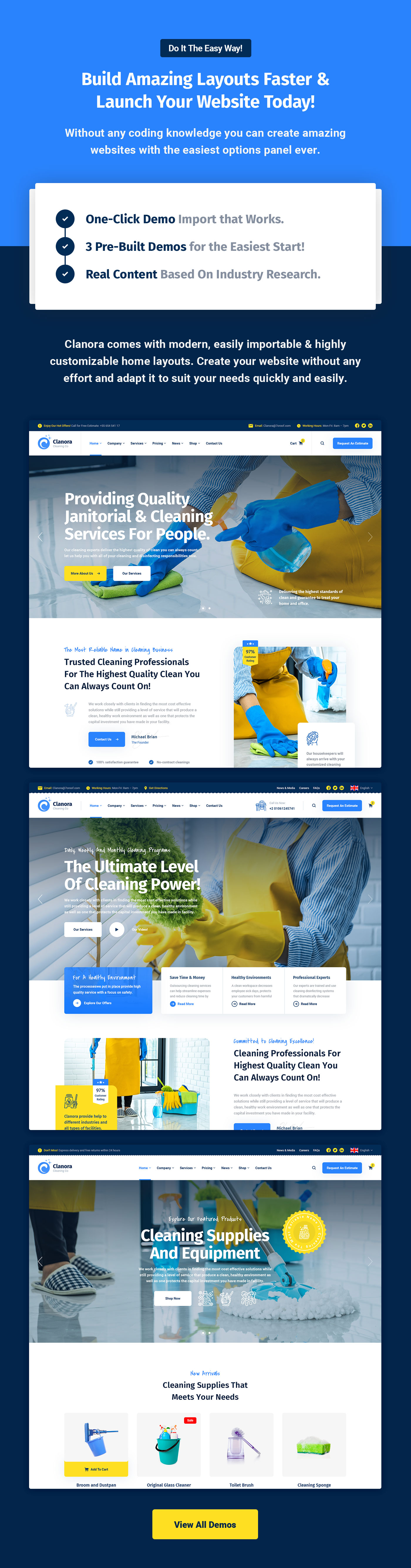 Clanora - Cleaning Services WordPress Theme - 5