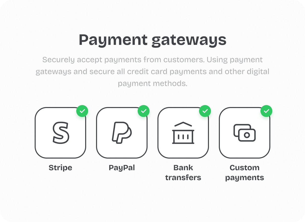 Payment Gateways stripe paypal others @heyaikeedo #aikeedo