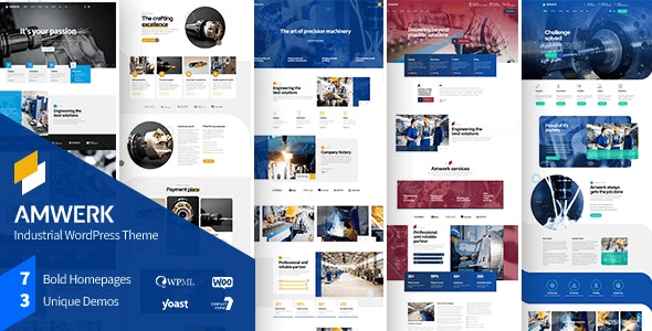 Amwerk - Industry WordPress Theme - Business Corporate