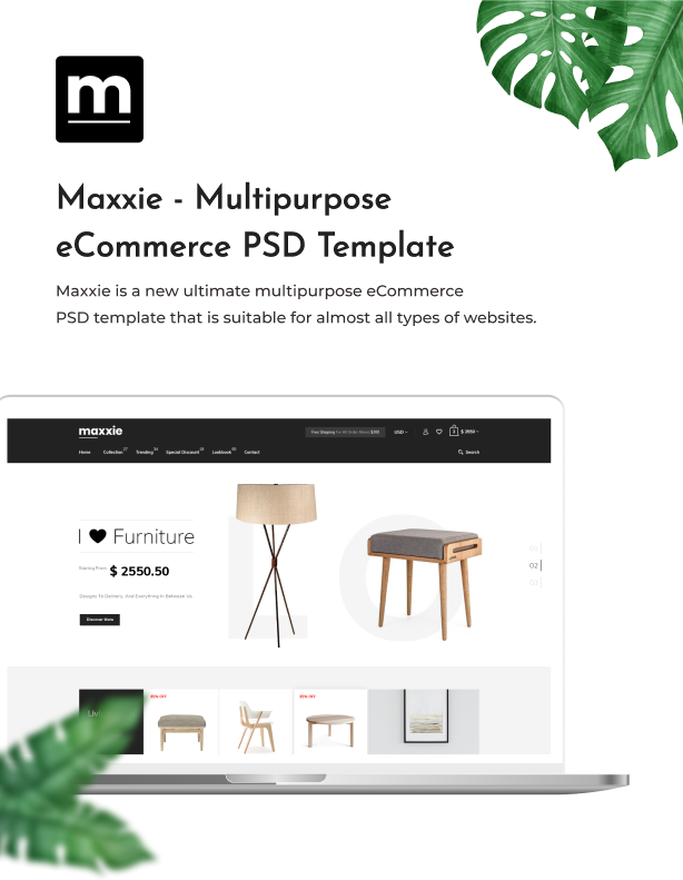 Maxxie Multipurpose eCommerce PSD Template