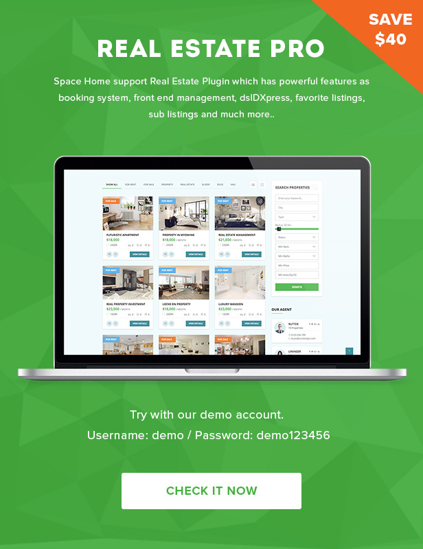 Space Home - Real Estate WordPress Theme - 4