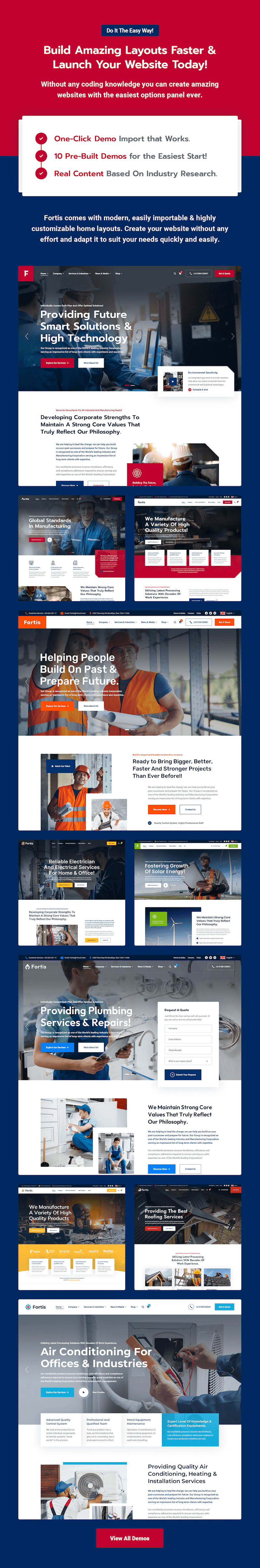 Fortis - Factory Industrial Business & Handyman Services WordPress Theme - 5