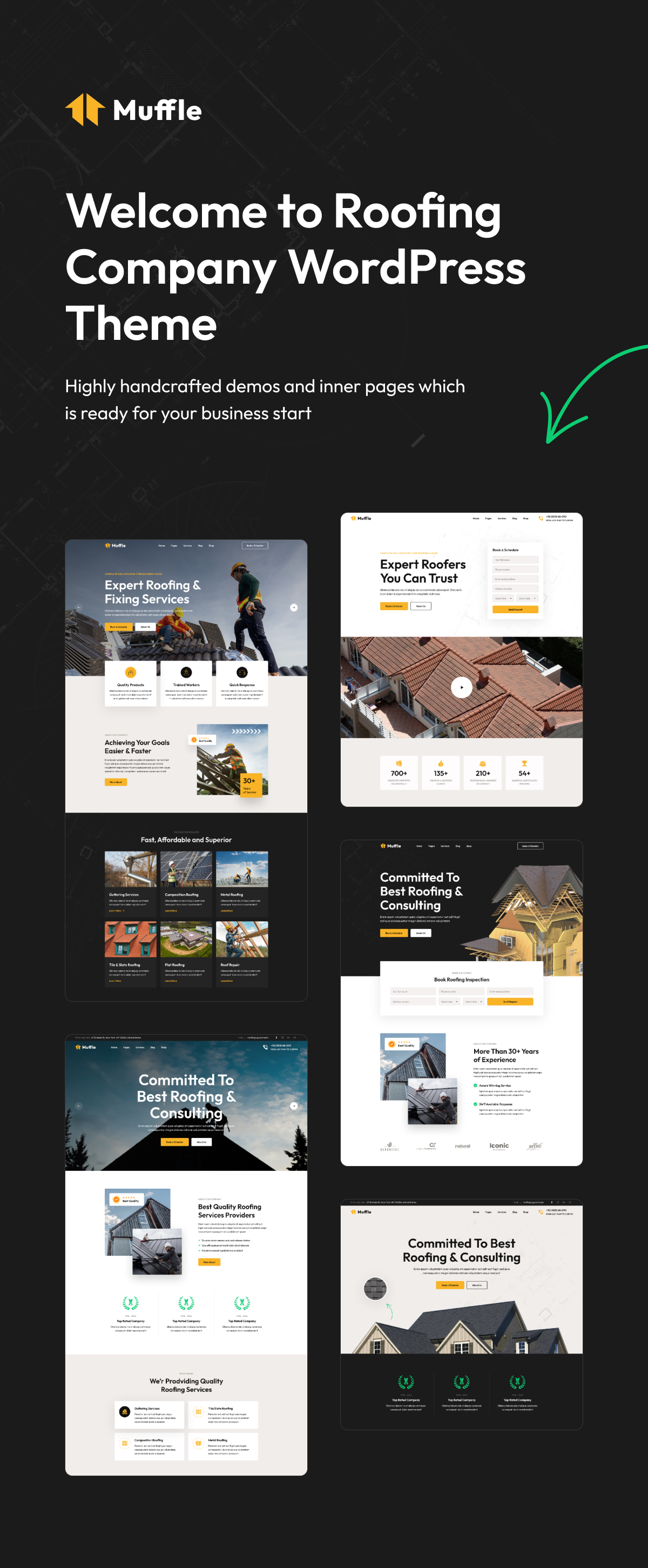Roofing Company WordPress Theme