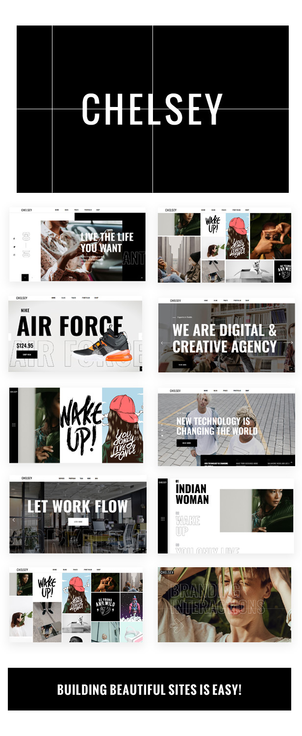 Chelsey - Portfolio Theme for Freelancers and Agencies - 1