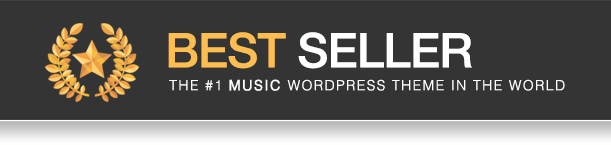 Lush is the best seller in Music WordPress Theme on ThemeForest