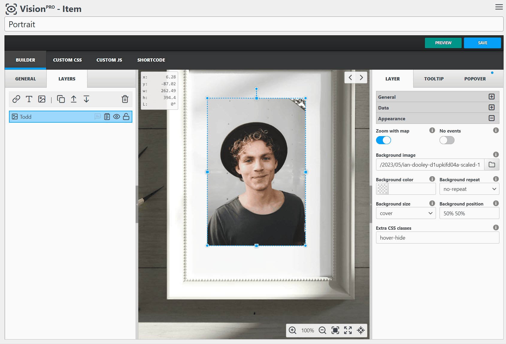[layer transform]