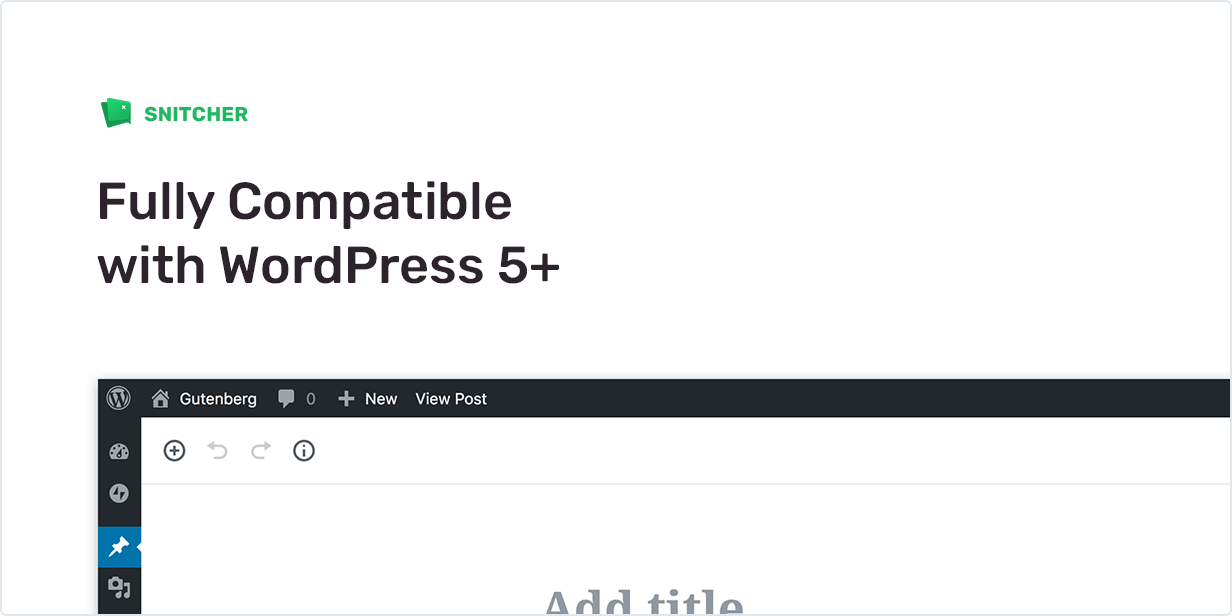 Fully Compatible with WordPress 5+
