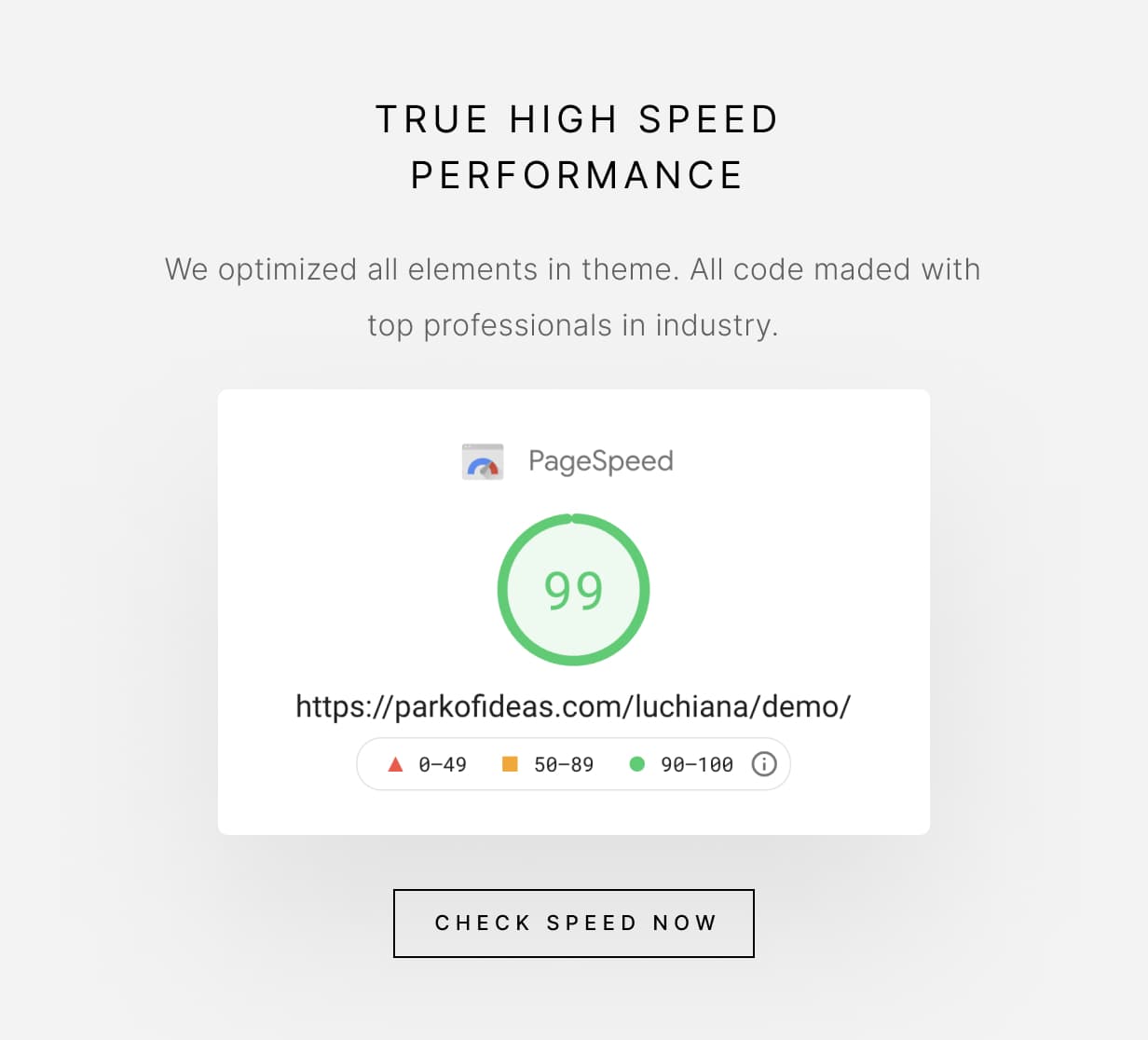 Luchiana - True High Speed Performance