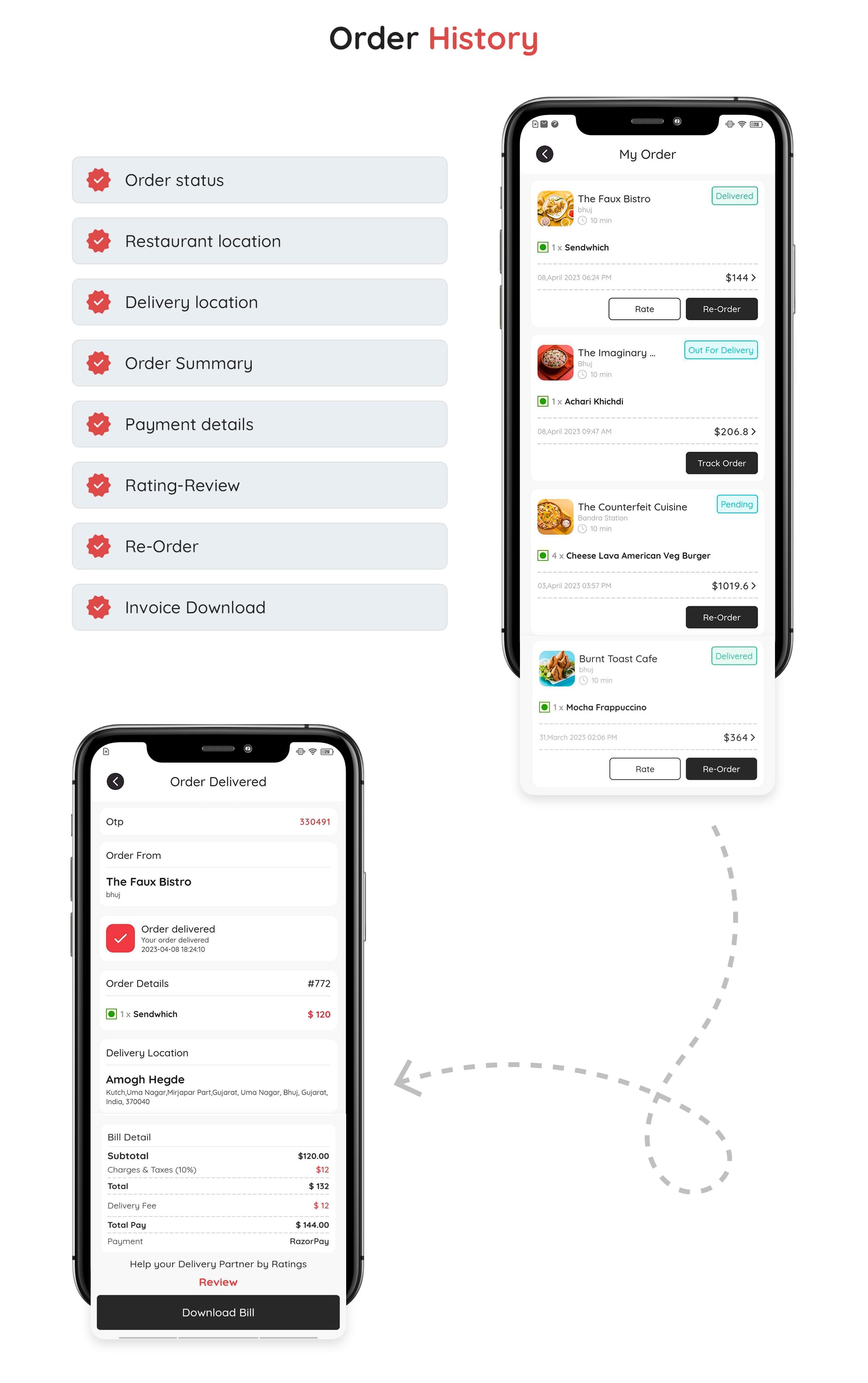 eRestro - Multi Restaurant Flutter App | Food Ordering App with Admin Panel & Restaurant Panel - 21