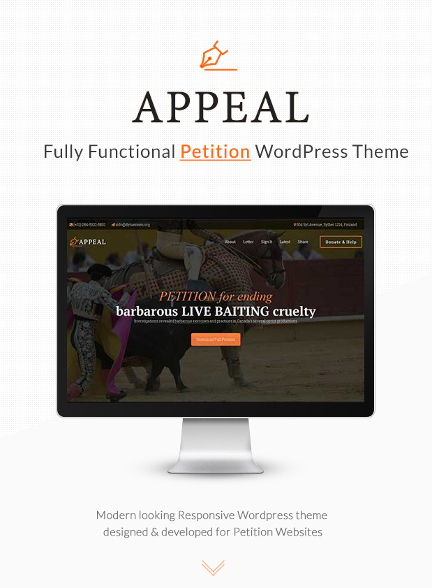 Appeal – Fully Functional Petition Theme