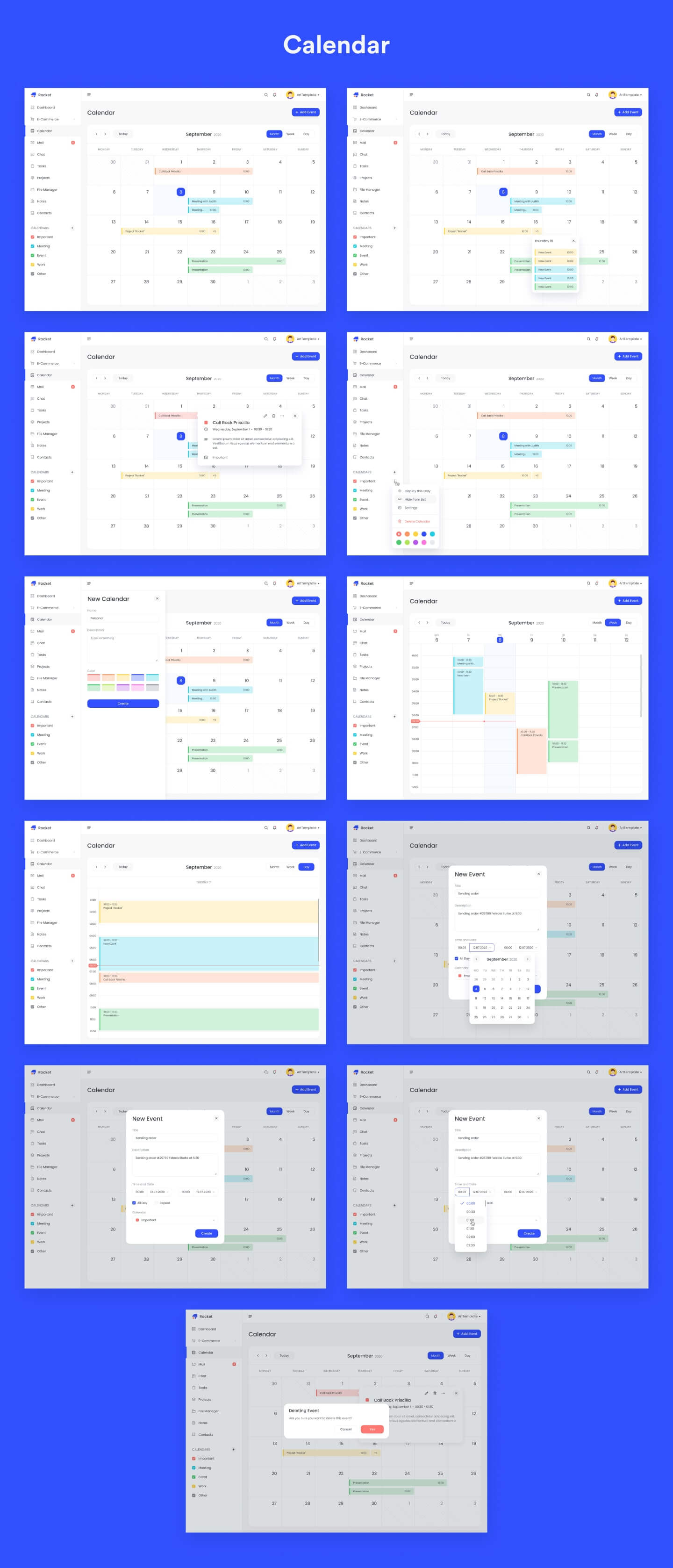 Rocket - dashboard