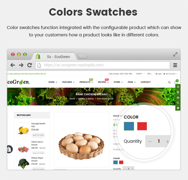 EcoGreen - Multipurpose Organic, Fruit, Vegetables Shopify Responsive Theme