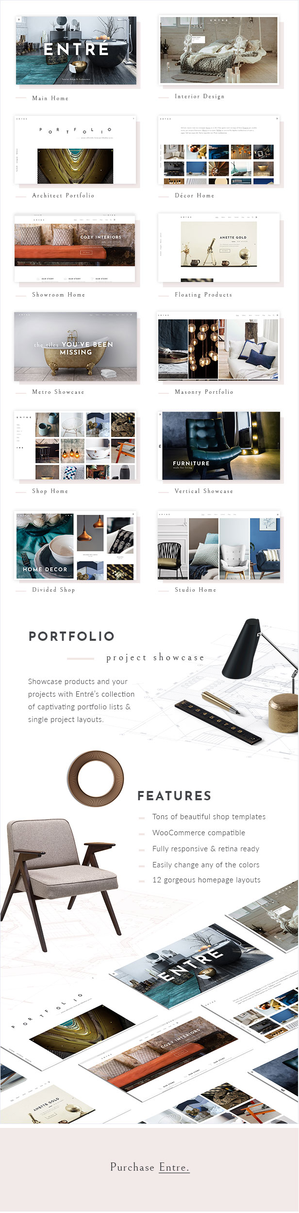 Entré - Interior Design WordPress Theme - 1