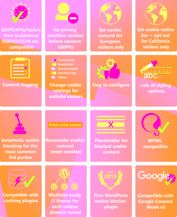 Complete GDPR / AVG / CCPA Cookie Compliance WordPress plugin - WeePie Cookie Allow - 2