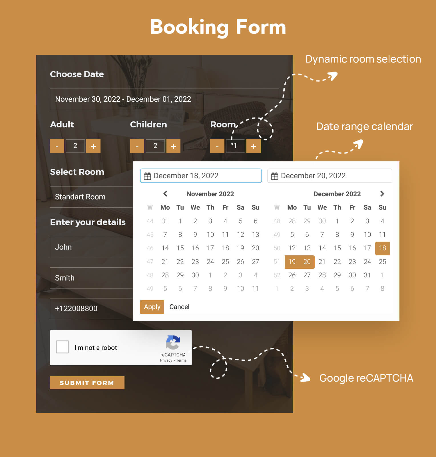 Seaside - Hotel Booking Website Template - 3