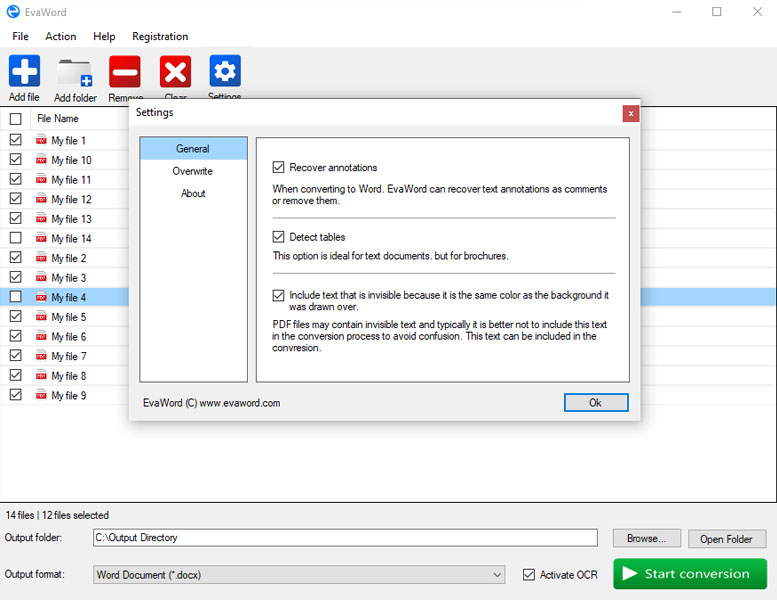 PDF to Word Converter EvaPDF - Full Resaller Rights With License Key Generator - OCR Support - 5