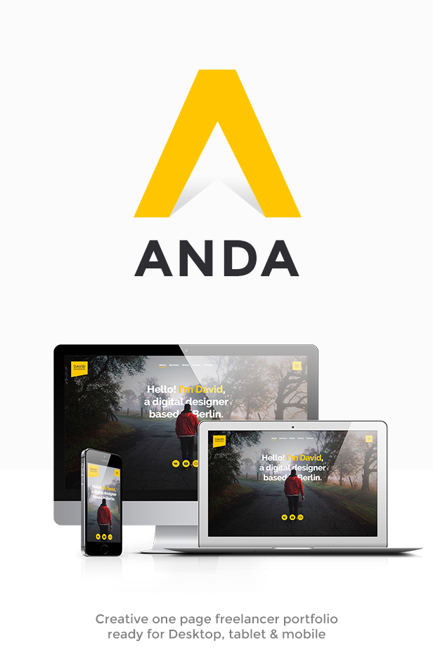 Anda - Creative Multipurpose Portfolio Muse Template - 1