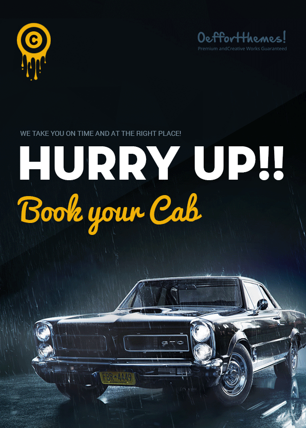 Zocari | Cab Book and Rental PSD Template - 2
