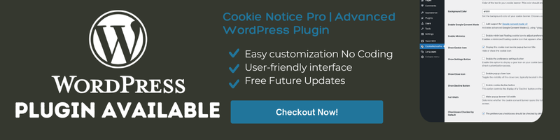 Cookie Notice Pro | Advanced jQuery Plugin - 1