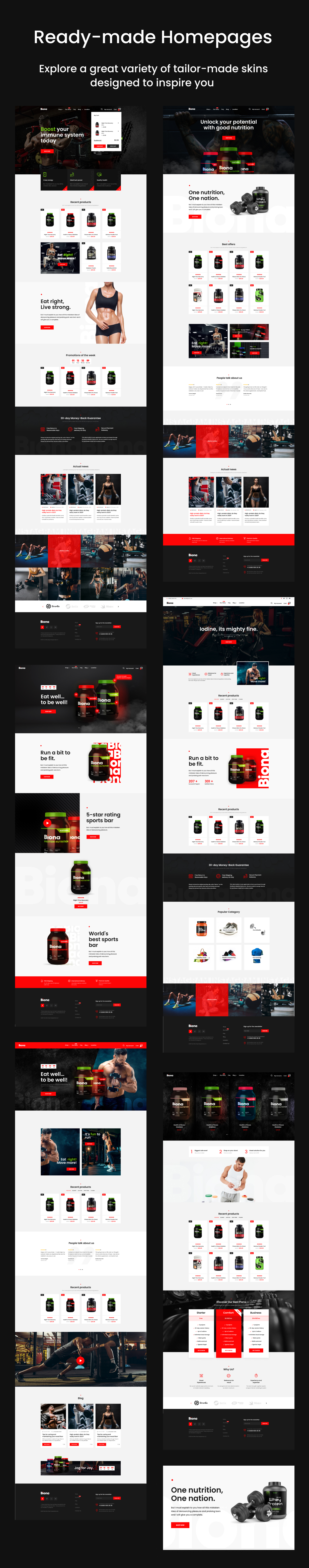 Sports Nutrition WooCommerce Theme