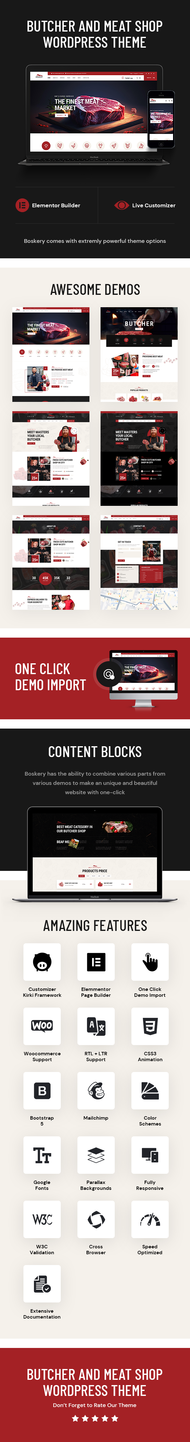 Boskery - Butcher & Meat Shop WordPress Theme - 1