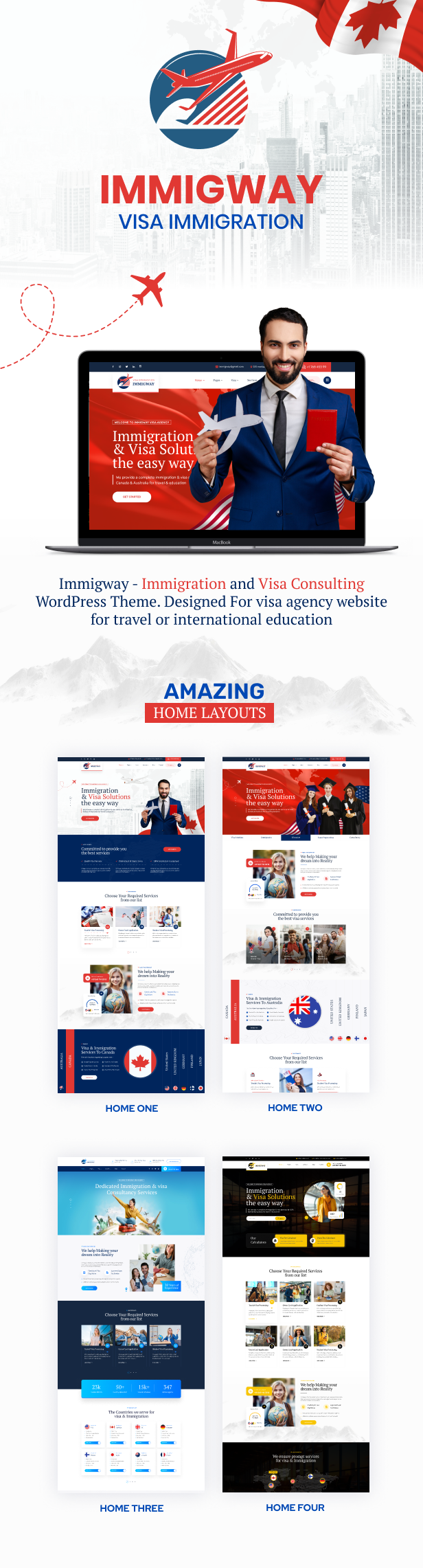 Immigway - Immigration and Visa Consulting WordPress Theme - 5