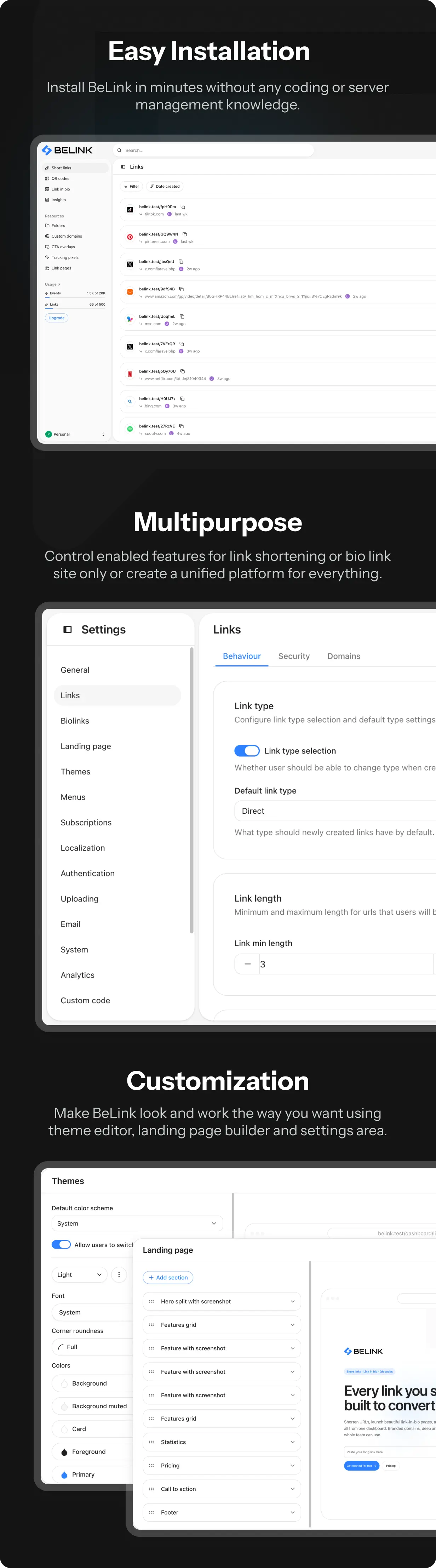 BeLink - Bio Link & URL Shortener Platform - 1