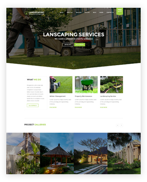 Landscaping WordPress theme - Landscaping WP