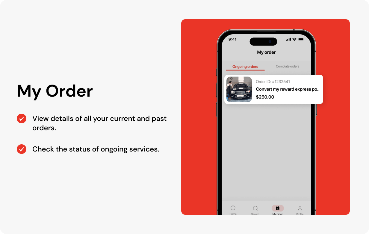 AutoCare: Car Service Full App in Flutter with NodeJs Backend | Service Booking App Template - 21