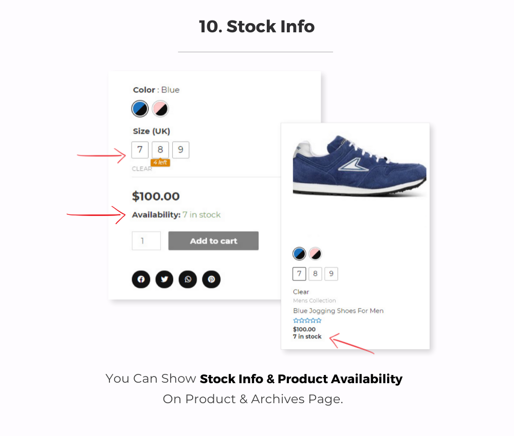 WooCommerce Stock Information