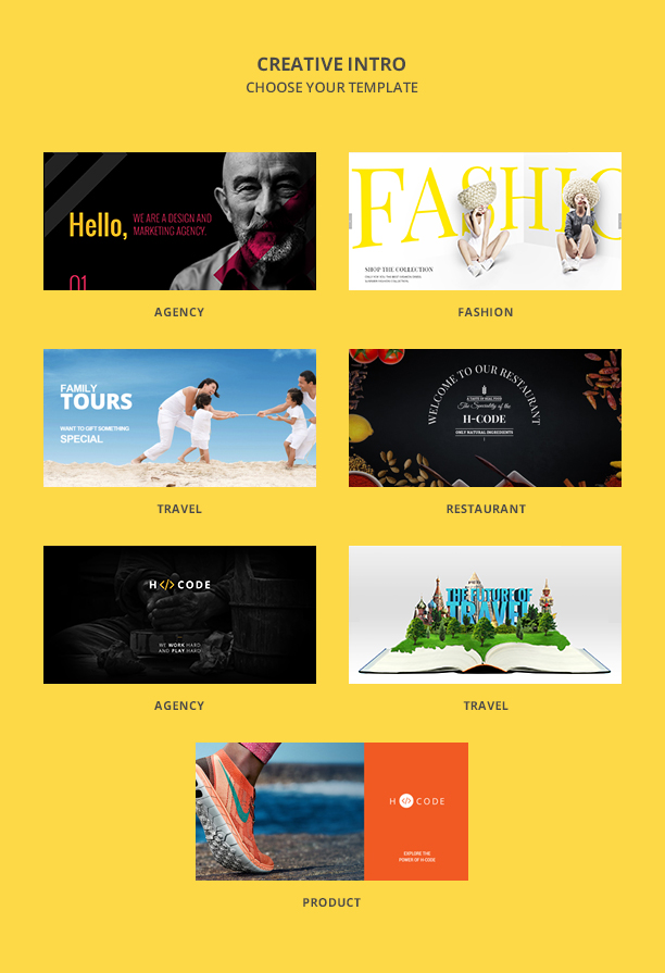 H-Code Multipurpose OnePage & Multi Page Template - 7