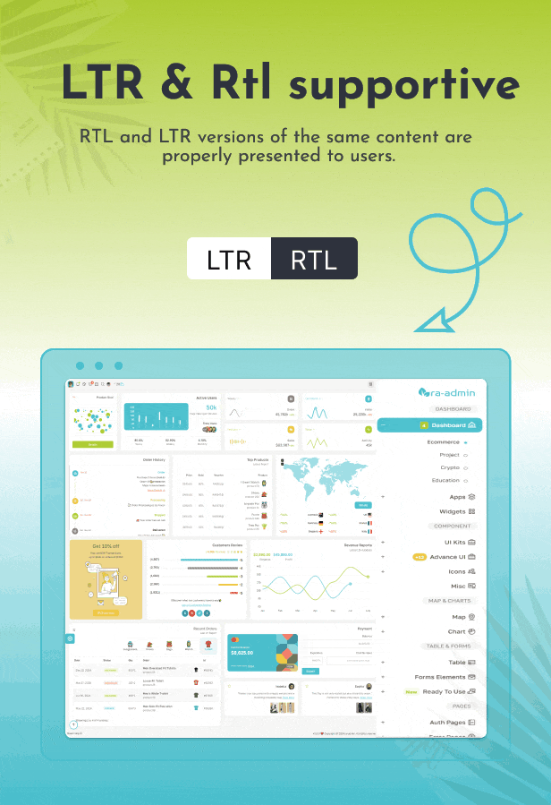 Ra-admin React Admin Dashboard Template