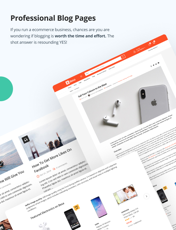 Besa - Elementor Marketplace WooCommerce Theme - 23