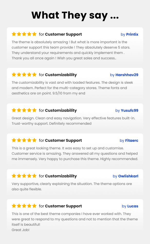 customer review