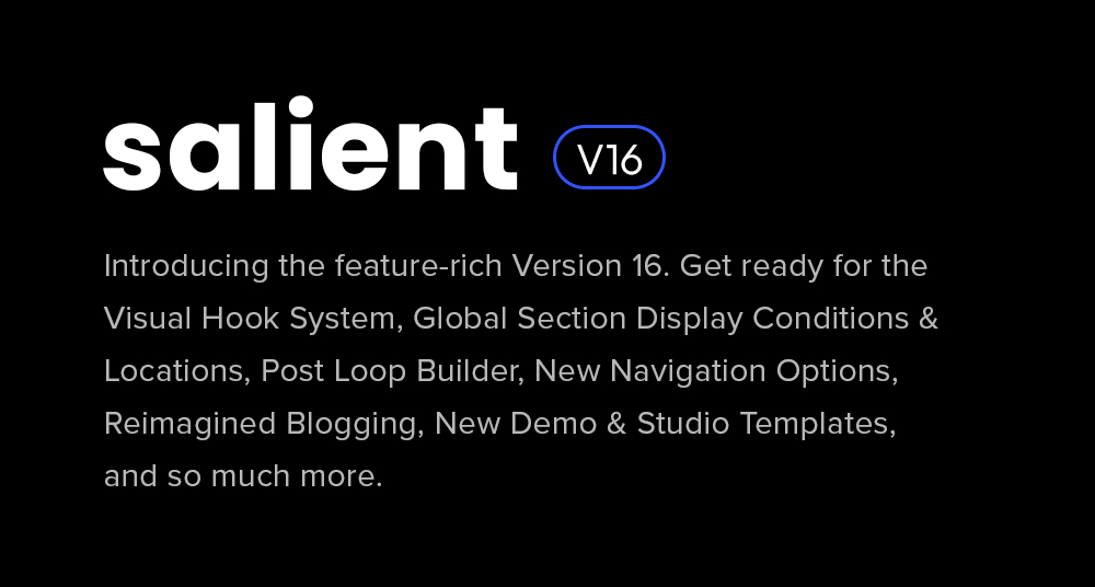 salient version 16